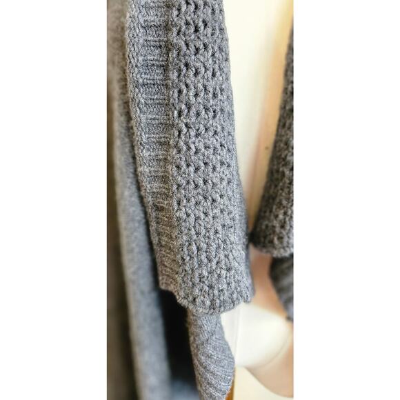 Velvet 100% Cashmere Open Front Waterfall Draping Sweater Women Small‎ Medium - Picture 2 of 4